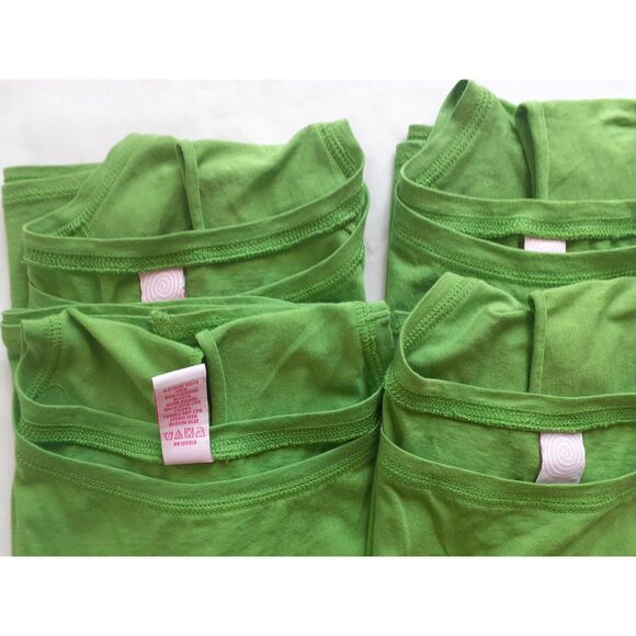 Lot of Four 100% Cotton Hyp Green Muscle Tee Small - Picture 4 of 12
